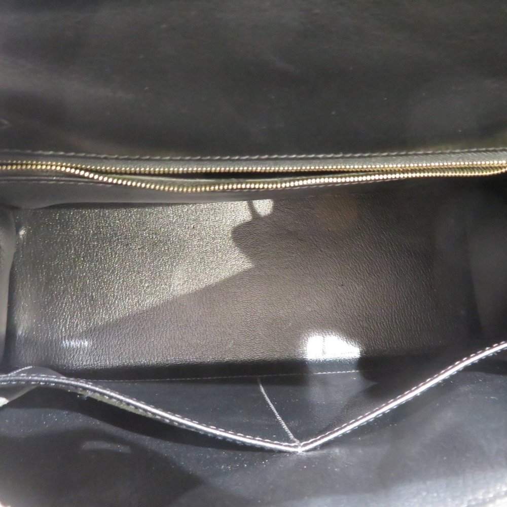 HERMES Kelly 32 Outer stitching Handbag Black/G hardware Box calf □I stamp D1... - Picture 13 of 16